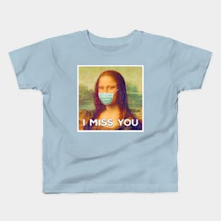 Mona Lisa Misses You Kids T-Shirt